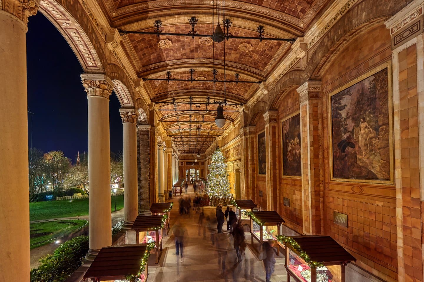 Nativity scene exhibition in the colonnade