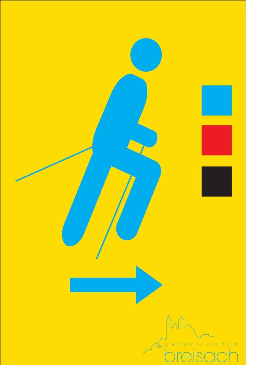 Schild der Nordic Walking Strecke