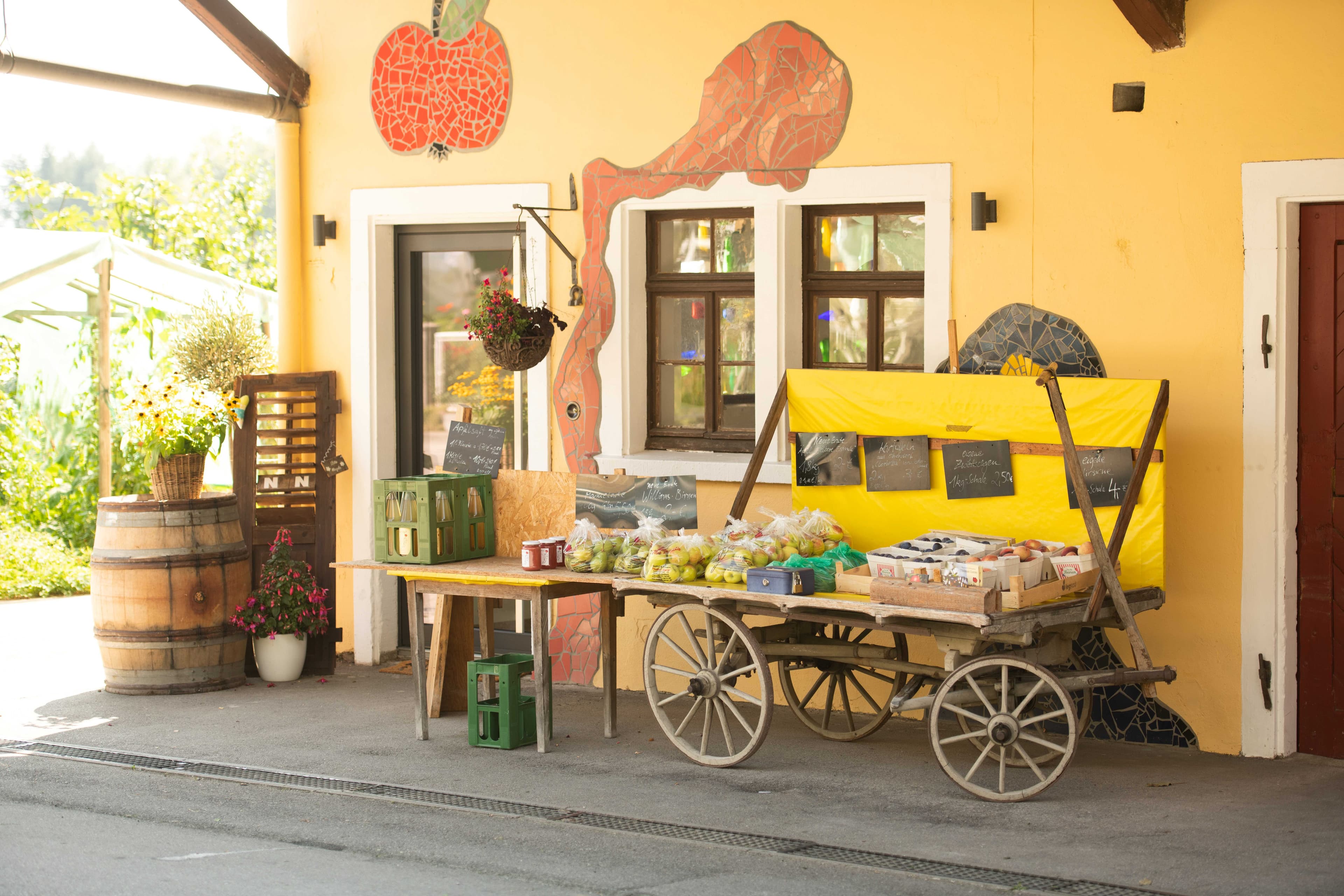 Obststand von Familie Gierer Thomas