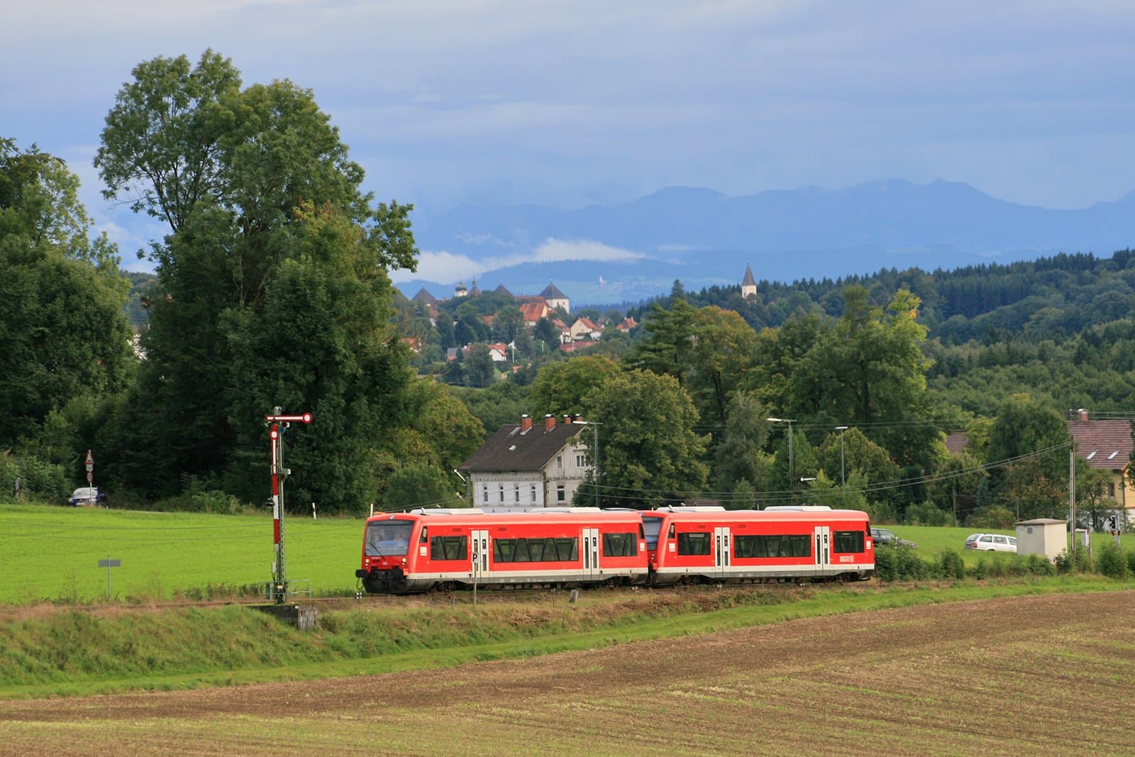 Eisenbahnromantik mit der Moorbahn durch Oberschwaben zwischen Aulendorf - Bad Waldsee - Bad Wurzach