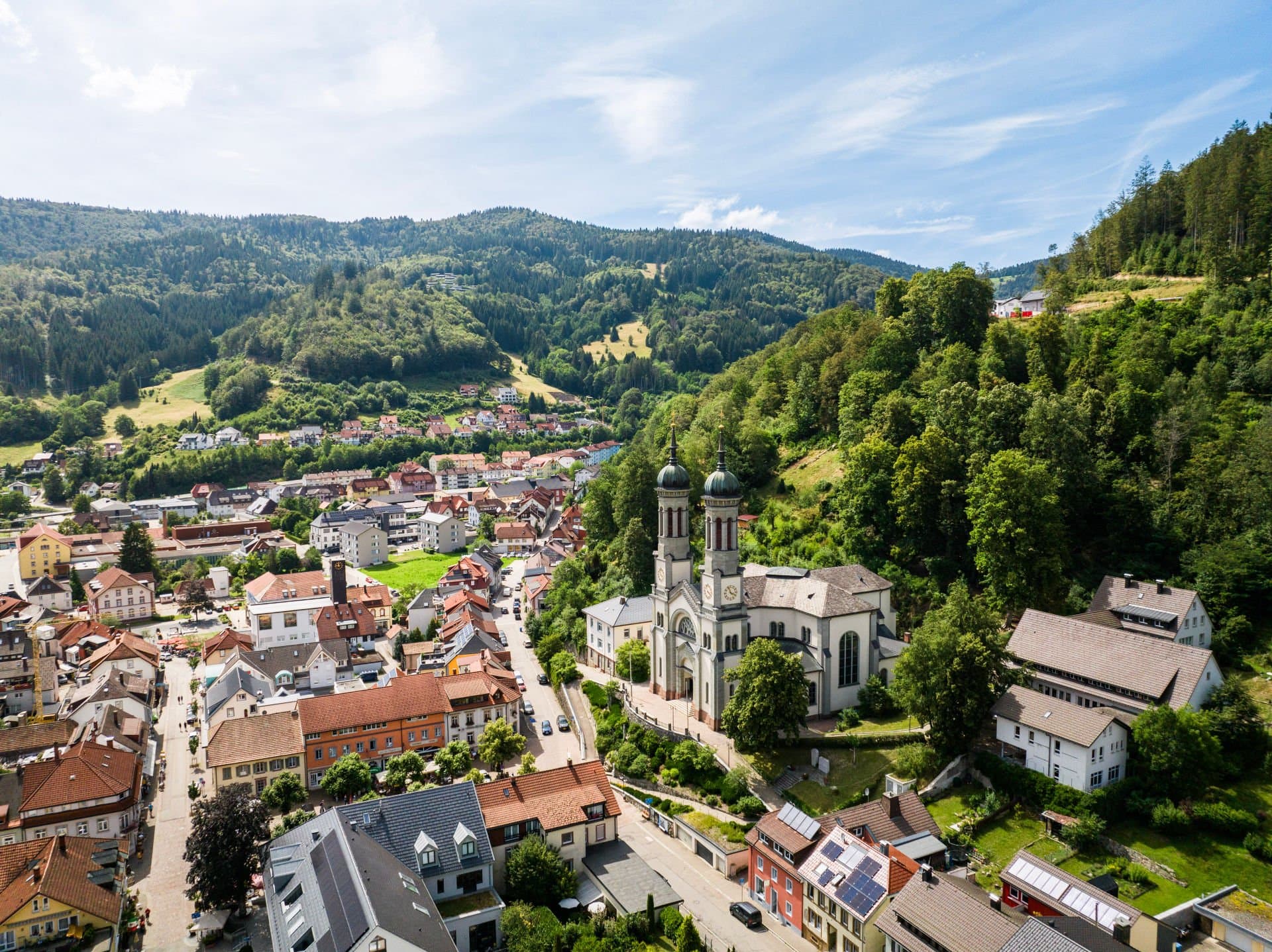 View of Todtnau town centre