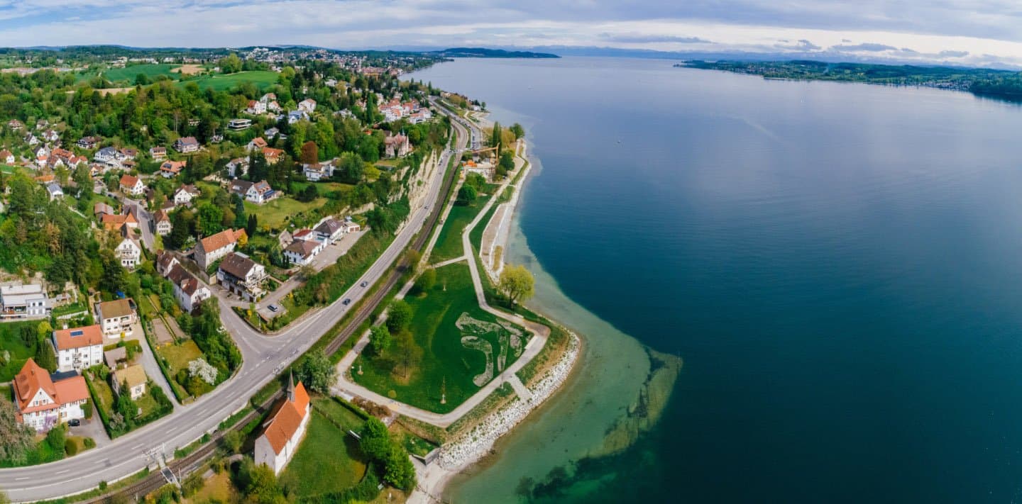 Luftaufnahme Überlinger Uferpark