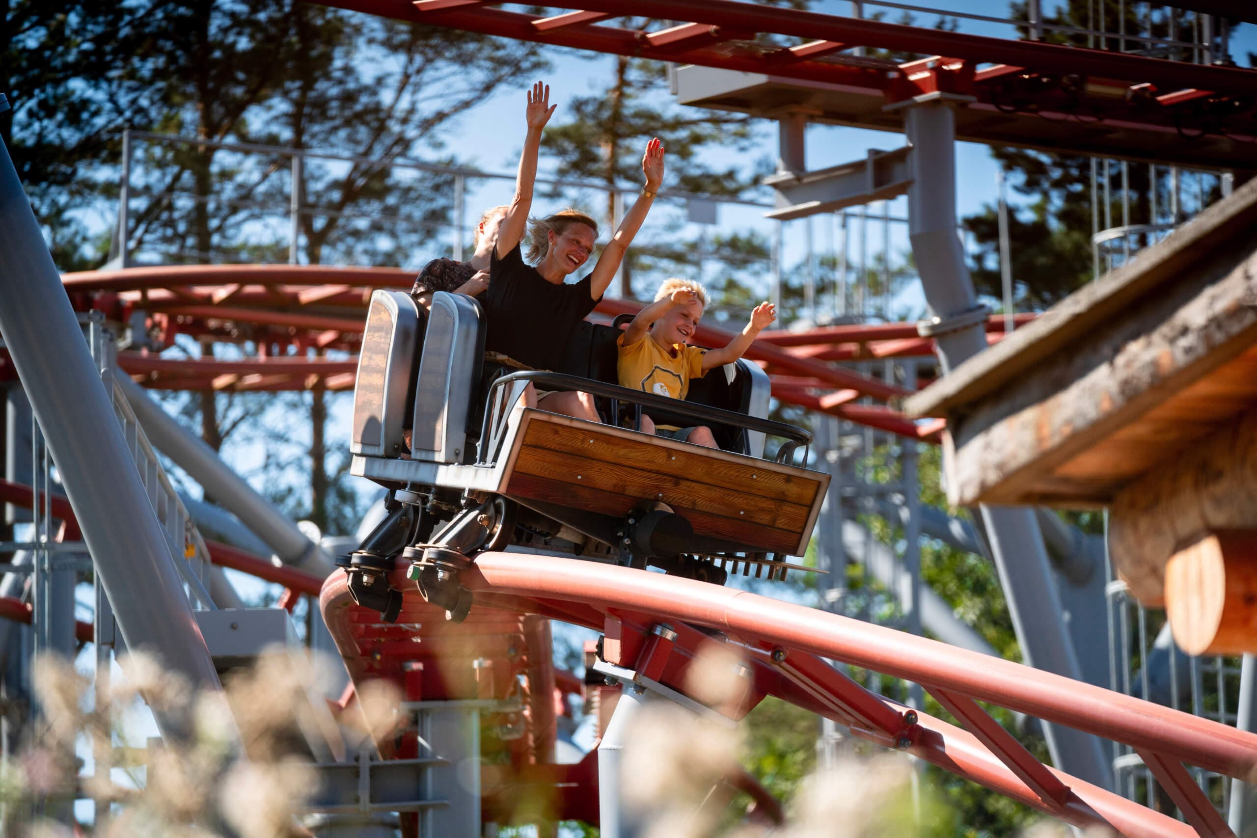 Rollercoaster ride at the Tatzmania theme park