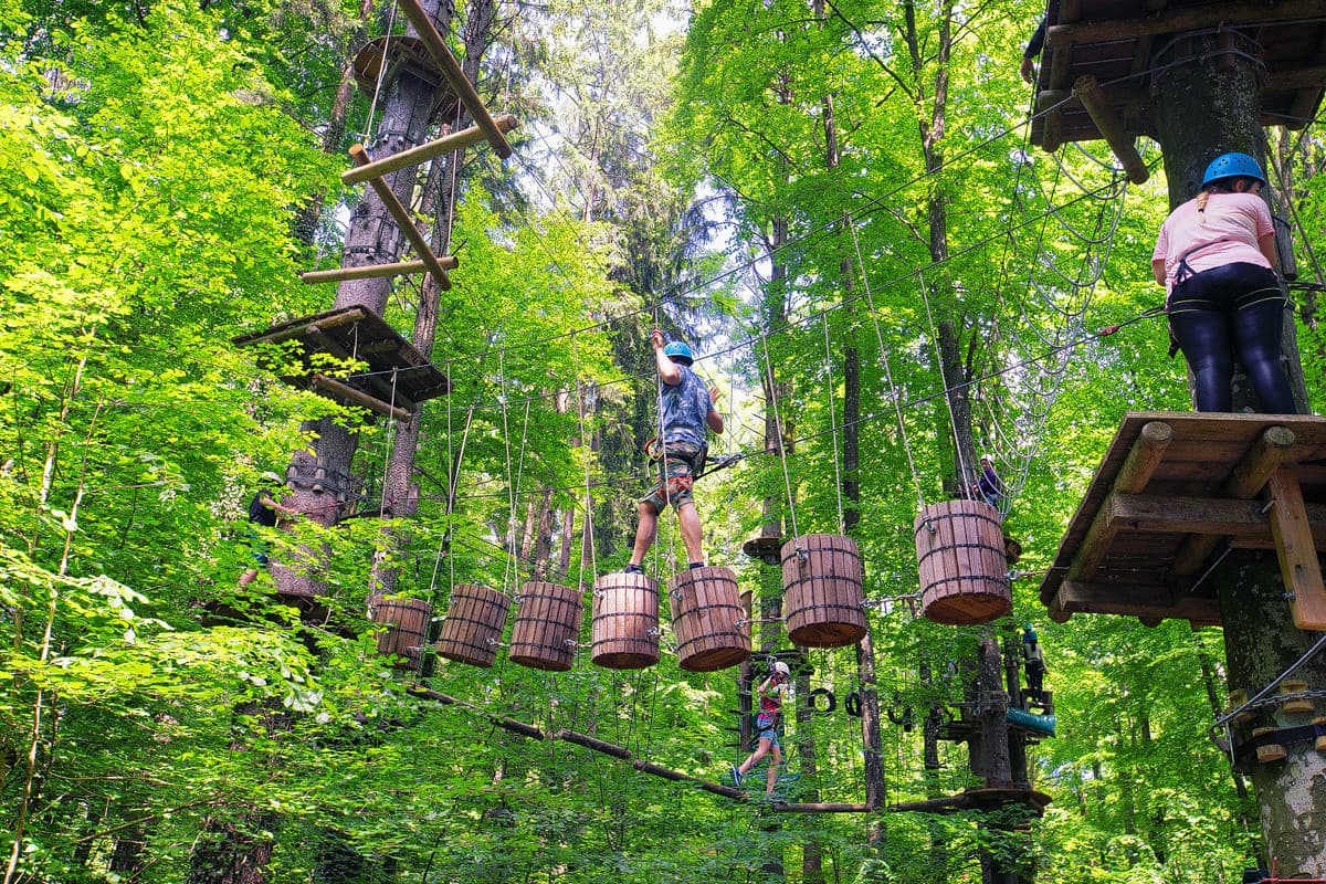 Hinderniss-Parcour Seilgarten Immenstaad