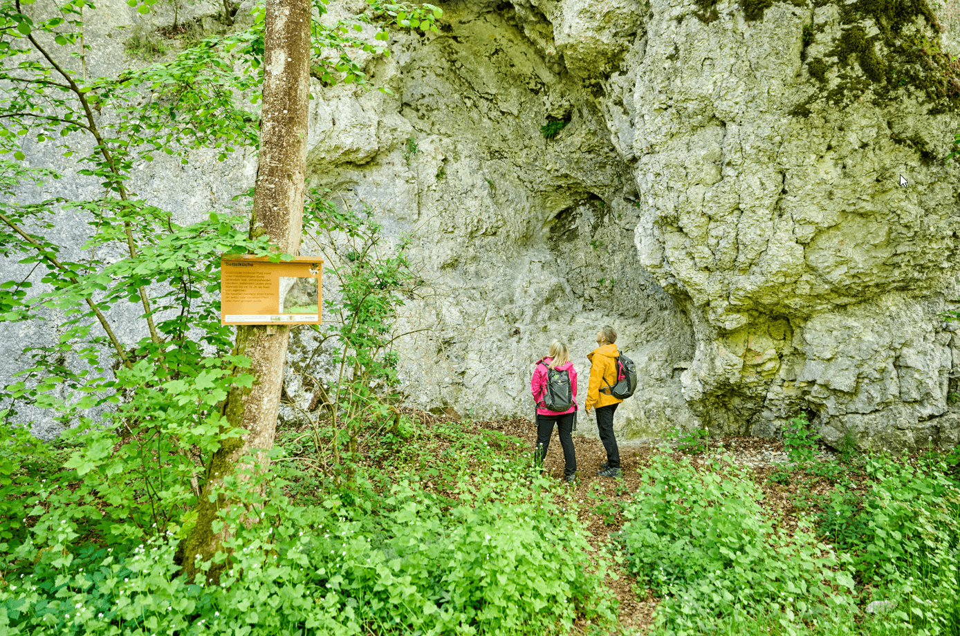 Wanderer in einer Bettelküche
