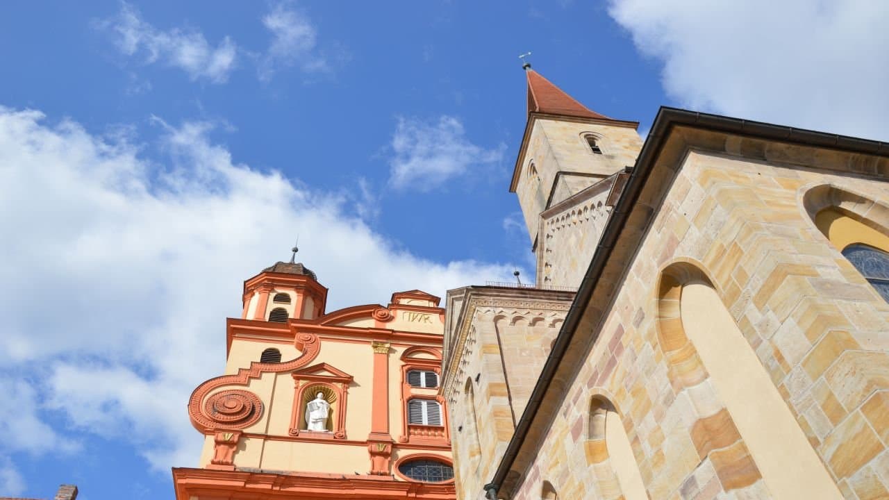 Evangelische Stadtkirche Aussenansicht Ellwangen