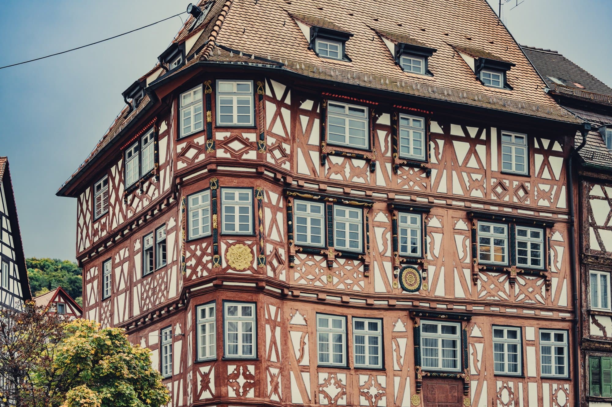 Palm´sches Haus in Mosbach mit seiner eindrucksvollen Fachwerkfassade