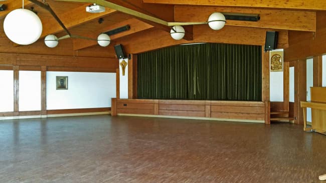 Pfarrsaal Görwihl in Innenansicht