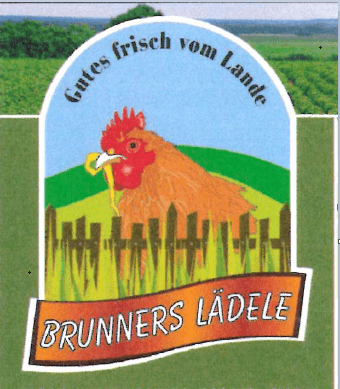 Logo von Brunners Lädele mit Huhn