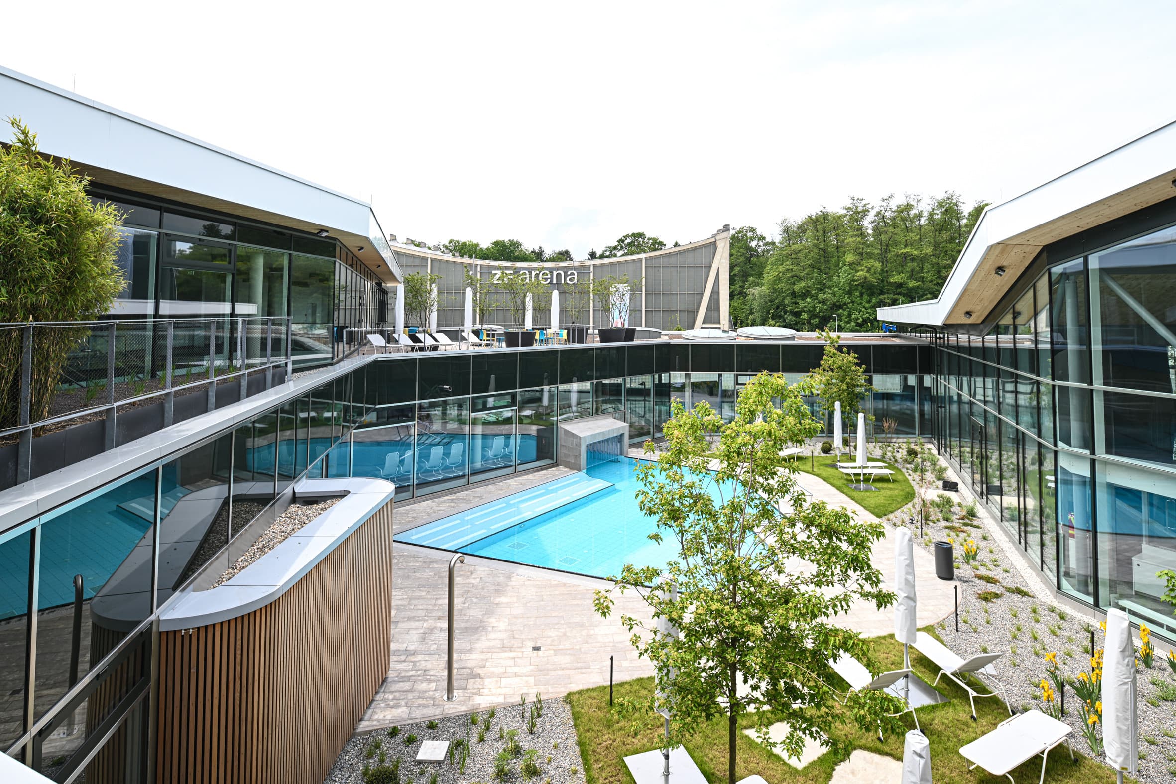Soleaußenbecken des Sportbades Friedrichshafen