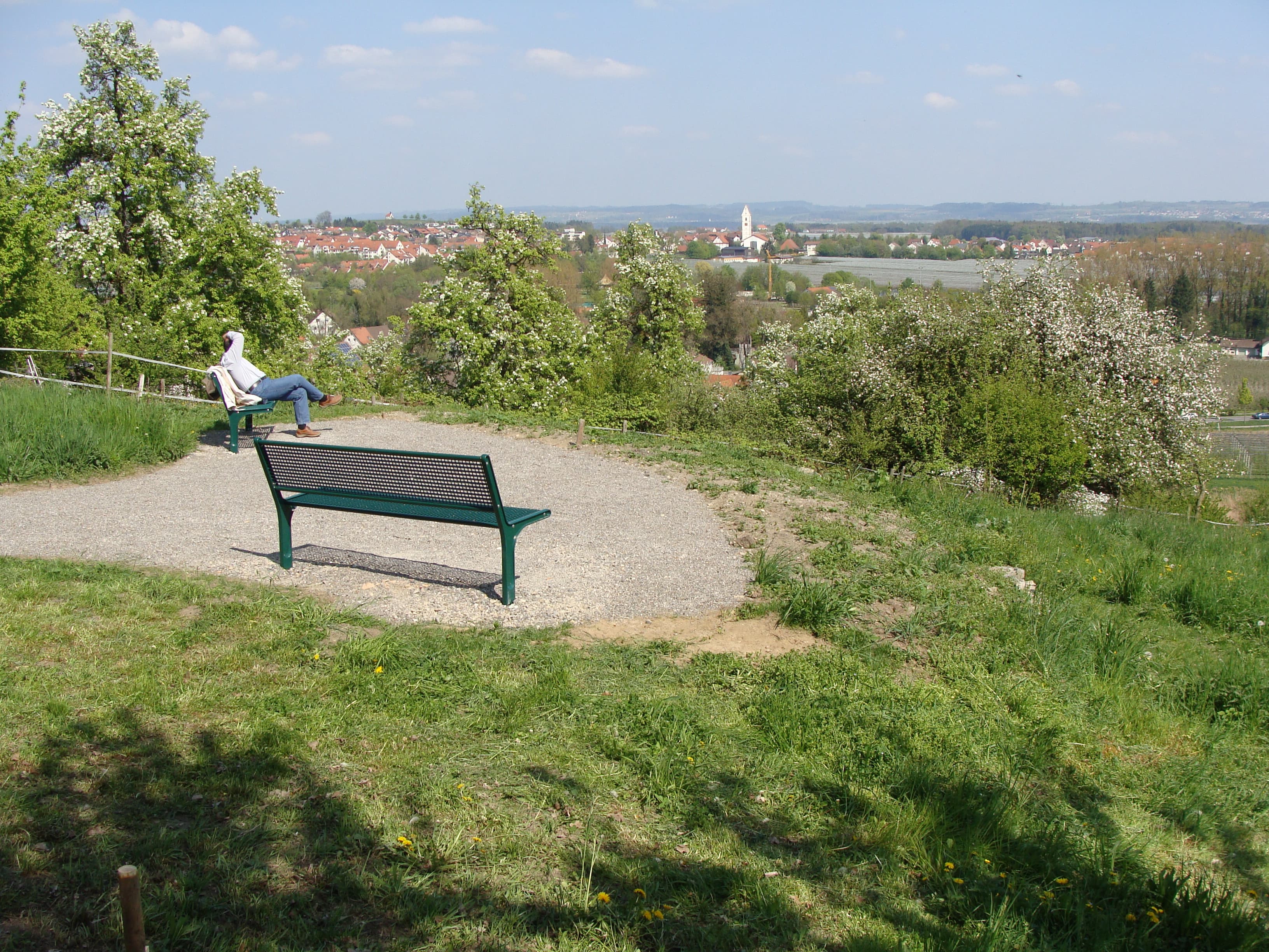 Panoramablick Berger Kirche in Friedrichshafen-Berg