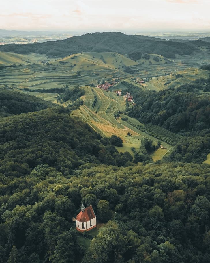 Katharinenkapelle von oben