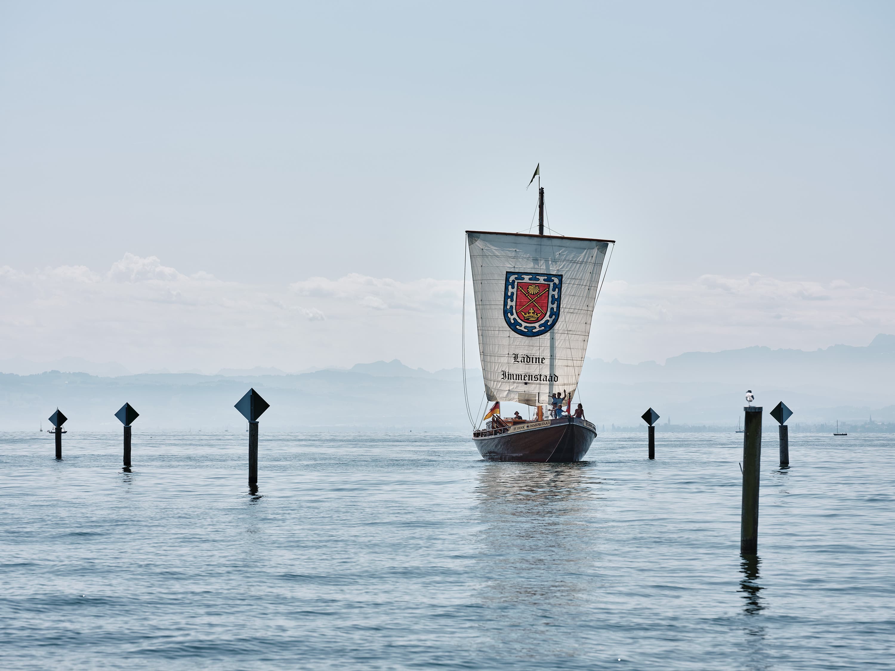 Lädine bei einer Fahrt auf dem Bodensee